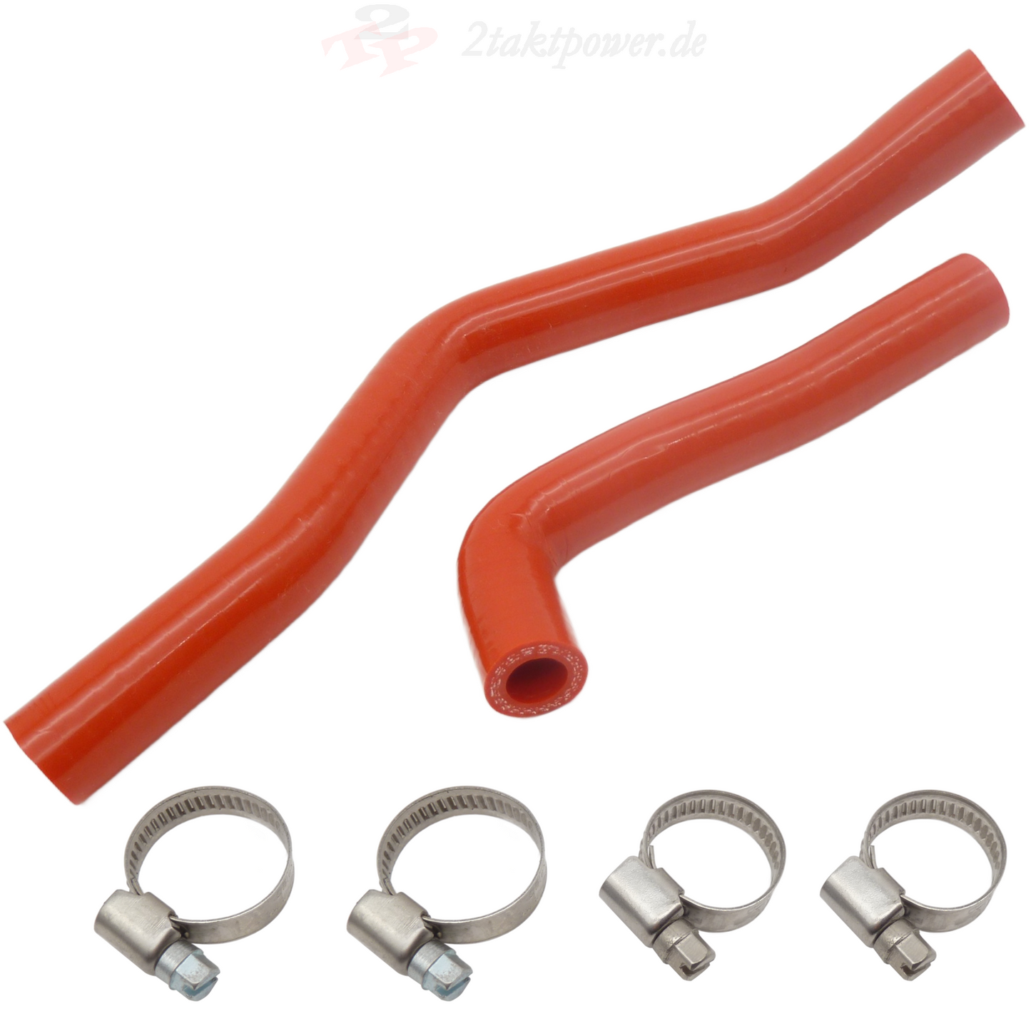 dt 125 rote kühlerschlaeuche aus silikon
