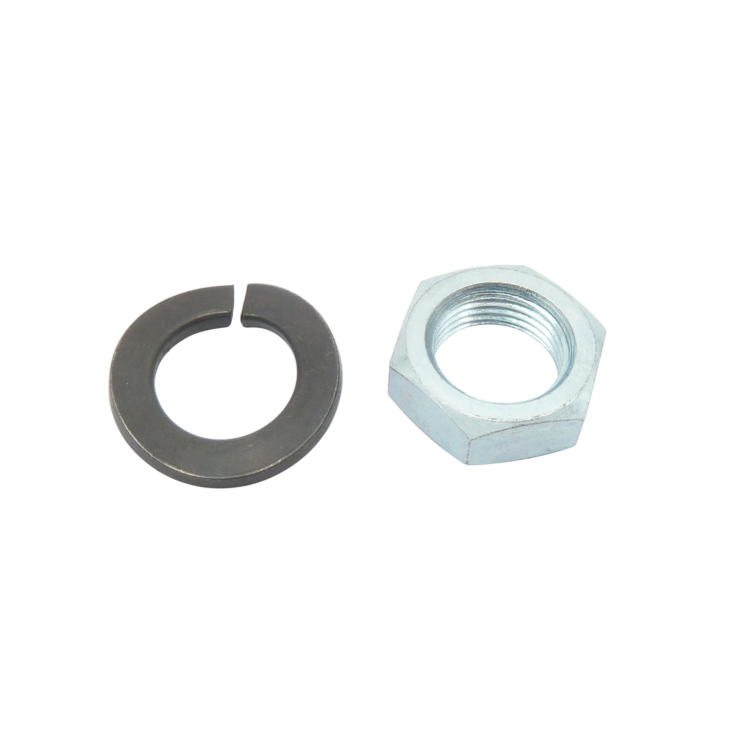 Mutter und Federring für Polrad