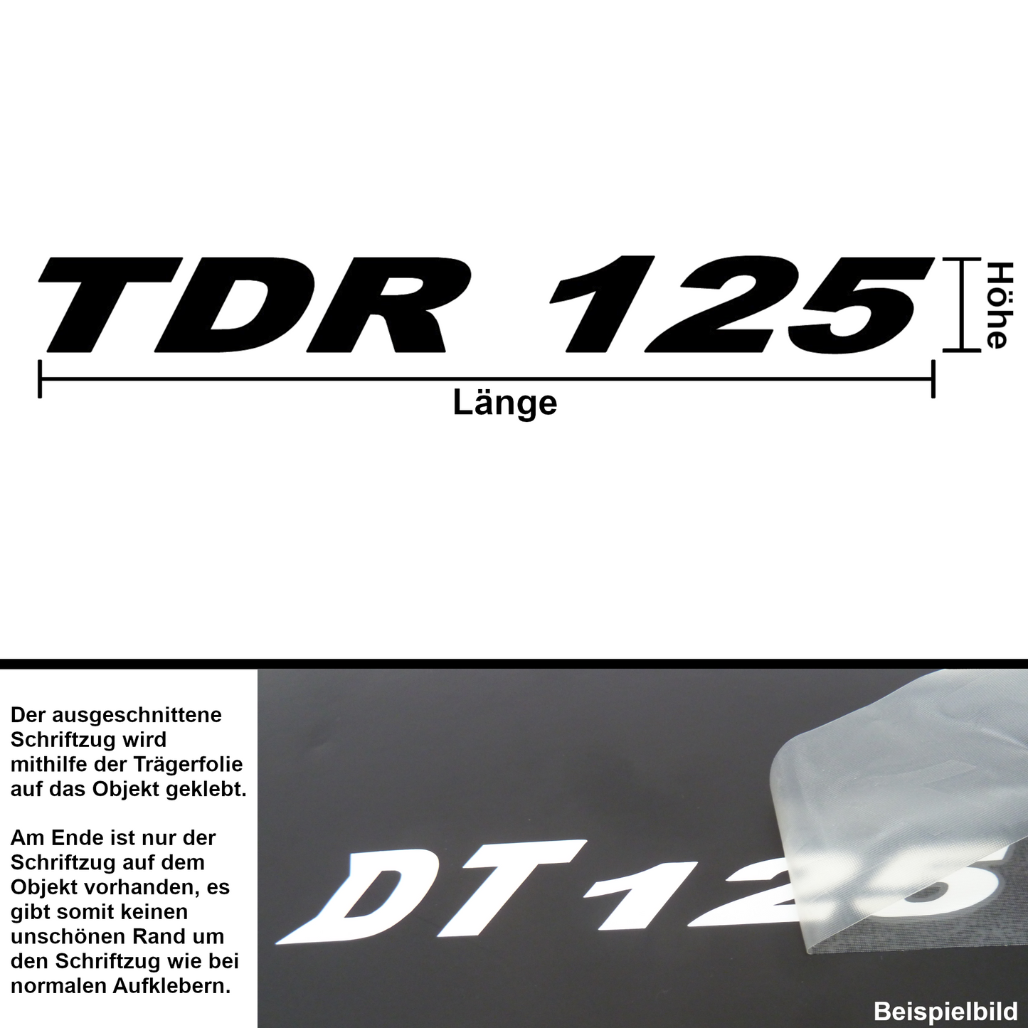 Aufkleber "TDR 125"