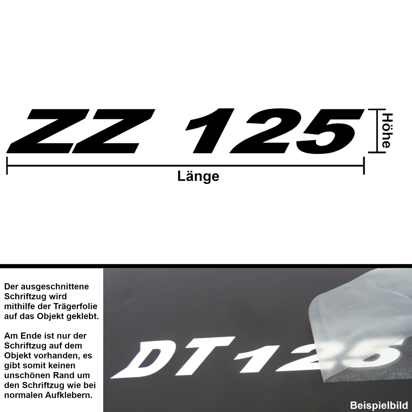 Aufkleber "ZZ 125"