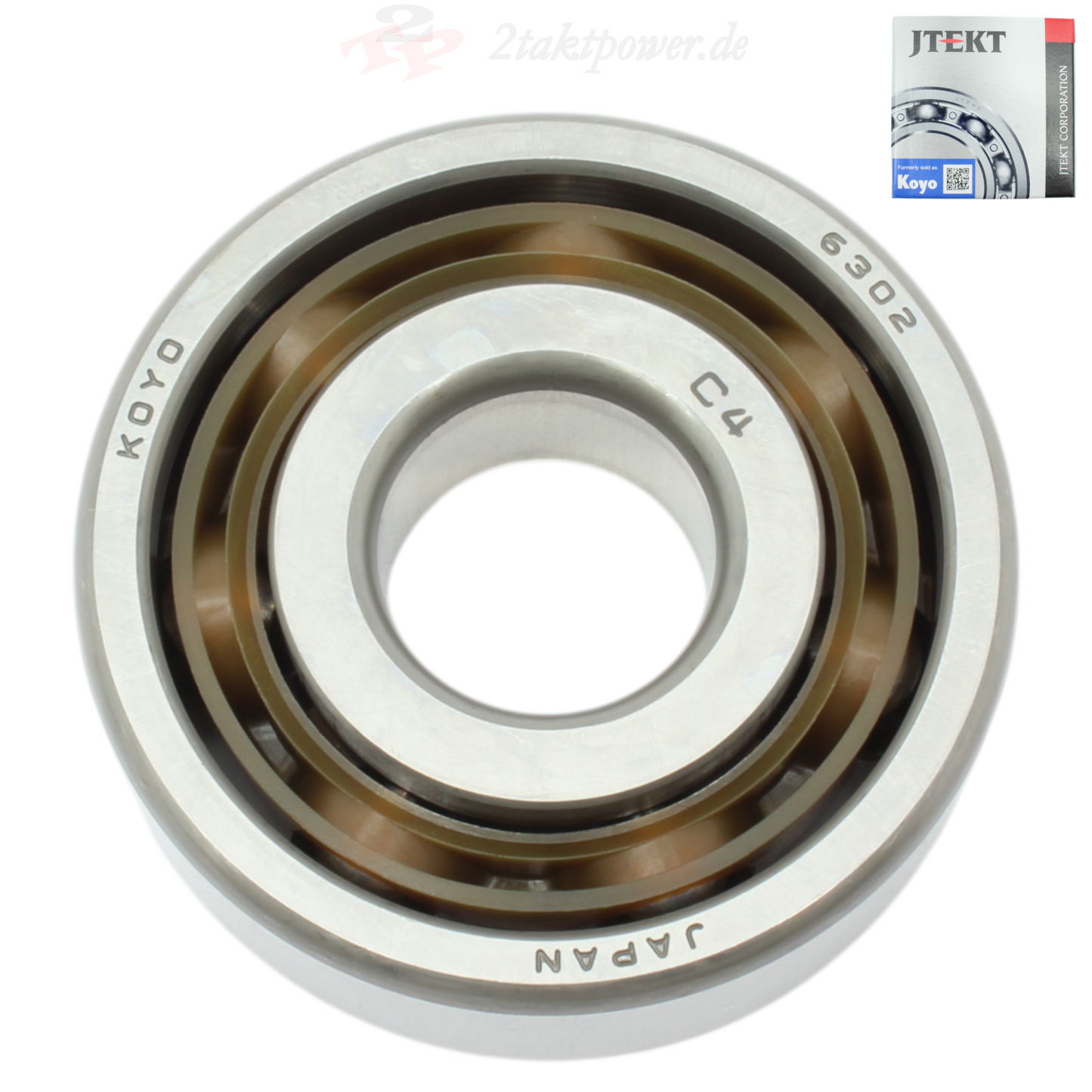 Motorlager Kugellager Lager Ausgleichswelle Kupplungsseite Koyo 6302 FG C4 für Husqvarna SM WR CR SMS WRE 125. OE-Referenznummer: 8A0053248