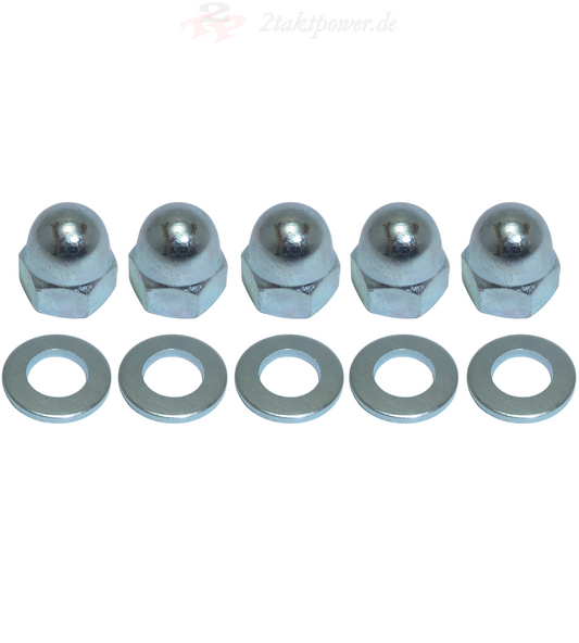 Muttern Hutmuttern Zylinderkopf für Yamaha DT 125 / TDR TZR Sachs ZZ ZX KTM LC2 125, OE-Referenznummer: 9017608040