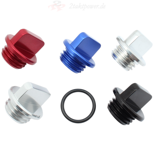 Öleinfüllschraube Ölschraube Kupplungsdeckel für Yamaha DT TDR TZR 125, Sachs ZZ ZX XTC 125, KTM LC2 125, Kawasaki KMX 125, Yamaha DT RD 80 LC LC2. OE-Referenznummer: 3Y11536300 / 3Y11536310 / 42402640
