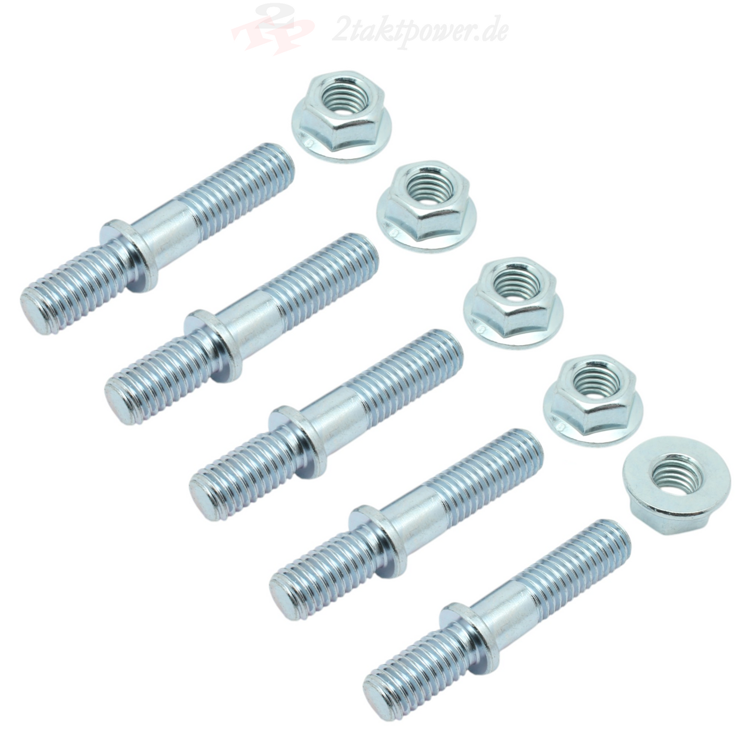 Stehbolzen Set Satz Schrauben Bolzen Muttern Zylinderkopf Zylinder Brennraum für Honda CR 125 R, OE-Referenznummer: 90011KZ4700 / 90011-KZ4-700