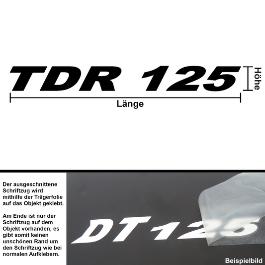 Aufkleber "TDR 125"