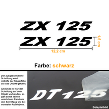 Lade das Bild in den Galerie-Viewer, Aufkleber &quot;ZX 125&quot;
