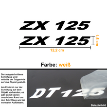 Lade das Bild in den Galerie-Viewer, Aufkleber &quot;ZX 125&quot;
