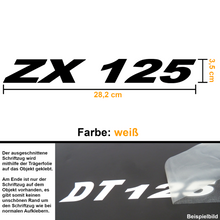 Lade das Bild in den Galerie-Viewer, Aufkleber &quot;ZX 125&quot;
